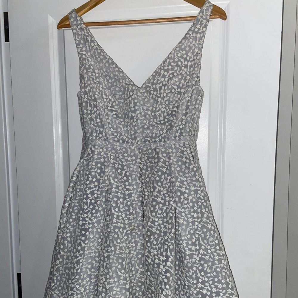 Erin Featherston -  Baby Blue Floral Dress